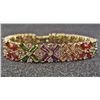 Image 1 : 14K GOLD FILLED MULTICOLOR AAA SWISS CRYSTAL BRACELET