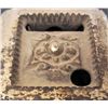 Image 3 : VINTAGE CAST IRON SAFE COIN BANK - CHROME PLATED