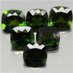 LOT OF 3.48 CTS. OF GREEN RUSSIAN DIOPSIDE - 6 PCS