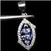 Image 1 : STERLING SILVER TANZANITE PENDANT