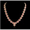Image 1 : 14K GOLD RUBY & DIAMOND LADIES NECKLACE