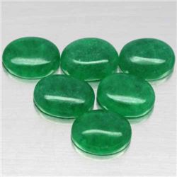 LOT OF 15.46 CTS. OF GREEN CHINA JADE - 6 PCS