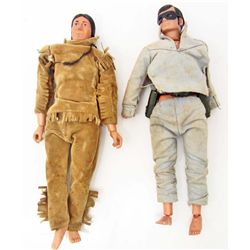 LOT OF VINTAGE 1970'S GABRIEL LONE RANGER & TONTO ACTION FIGURES