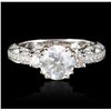 Image 1 : 18K WHITE GOLD DIAMOND LADIES RING