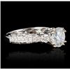 Image 2 : 18K WHITE GOLD DIAMOND LADIES RING