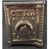 Image 1 : VINTAGE CAST IRON CZAR SAFE COIN BANK - CHROME PLATED