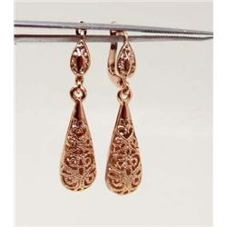 PAIR OF 18K ROSE GOLD FILLED EARRINGS