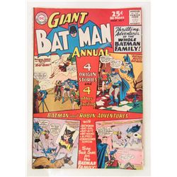 1964 GIANT BATMAN ANNUAL NO 7 COMIC BOOK -25 CENT COVER