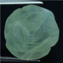 13.16 CT. CARVED BRAZILIAN PREHNITE