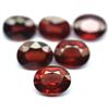 Image 1 : LOT OF 9.77 CTS. OF AFRICAN RHODOLITE GARNET - 6 PCS