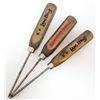 Image 1 : LOT OF 3 ADVERTISING ICE PICKS WITH WOOD HANDLES