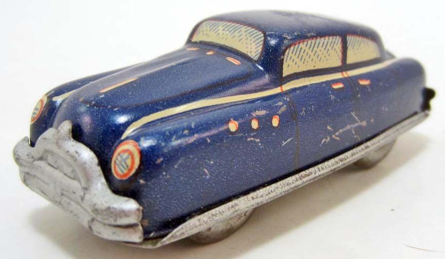 Key Wind Car VINTAGE TIN LITHO KEY WIND FRICTION TOY CAR