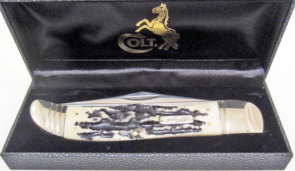 CT252 Colt Black Stag Folding Hunter Pocket Knife