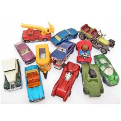 LOT OF 12 VINTAGE MATCHBOX SUPERFAST DIECAST VEHICLES