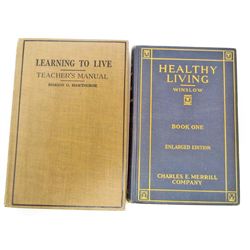 LOT OF 2 1920S HEALTH HARDCOVER BOOKS