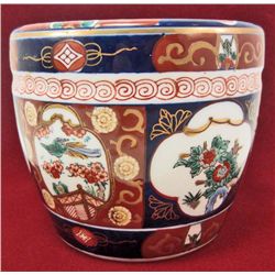 VINTAGE GOLD IMARI HAND PAINTED VASE