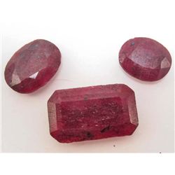 LOT OF 118.1 CTS. OF NATURAL RED RUBIES