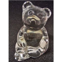 PRINCESS HOUSE LEAD CRYSTAL TEDDY BEAR