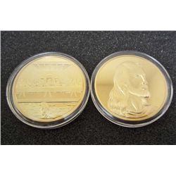 JESUS DAVINCIS LAST SUPPER GOLD CLAD COIN
