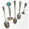 Image 1 : 5 Navajo Silver Spoons