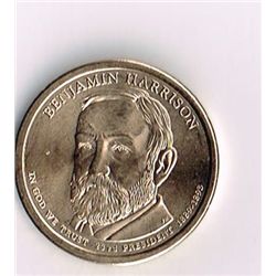 Benjamin Harrison 2012-D Presidental Dollar