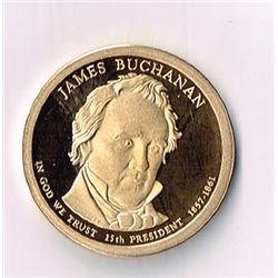 James Buchanan Proof Presidental Dollar