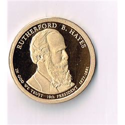 Rutherford Hayes Proof Presidental Dollar