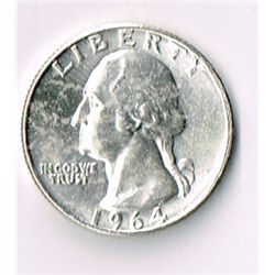 1964-D B/U Washington Quarter