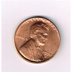 1950-D Red B/U Lincoln Wheat Penny