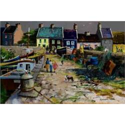 Kenneth Webb RWA FRSA RUA (b.1927) ROUNDSTONE signed lower right oil on canvas 51 by 76cm., 20 by...