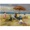 Elizabeth Brophy LAZY DAYS signed lower left; titled on reverse oil on board 36 by 46cm., 14 by 1...