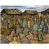 Gladys Maccabe HRUA ROI FRSA (b.1918) HORSE FAIR signed lower right oil on board 41 by 51cm., 16 ...