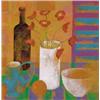 David Gordon Hughes (b.1957) STILL LIFE WITH RED POPPIES signed in monogram upper right oil on ca...