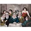 John Schwatschke (b.1943) RENDEZVOUS AT EIGHT signed in monogram upper right; inscribed on revers...