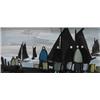 Markey Robinson (1918-1999) WATCHING THE BOATS signed lower left gouache on board 14 by 29cm., 5....