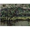 Mabel Young RHA (1889-1974) A RIVER IN SPRING TIME signed lower right; inscribed on reverse oil o...