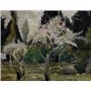 Ronald Ossory Dunlop RA RBA NEAC (1894-1975) CHERRY BLOSSOMS signed lower right oil on canvas 41 ...