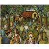 Gladys Maccabe HRUA ROI FRSA (b.1918) GYPSIES GATHERING signed lower left oil on board 41 by 51cm...