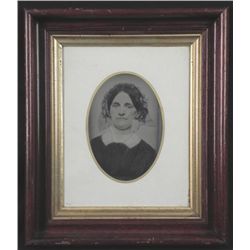 Antique Photo in Walnut Victorian ShadowBox Frame