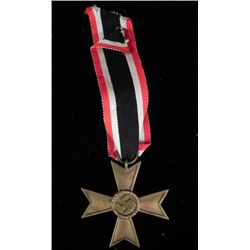 WWII NAZI WAR MERIT CROSS AWARD W/RIBBON-ORIG-MALTESE