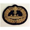 Image 1 : NAZI KRIEGSMARINE U-BOAT WAR BADGE BULLION ON CLOTH