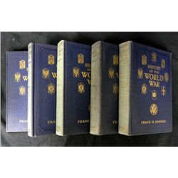 History of the World War-5 Volumes-1917-Excellent Cond.