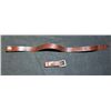 Image 1 : NAZI LEATHER HELMET CHINSTRAP-2 PC-MAKER MARKED