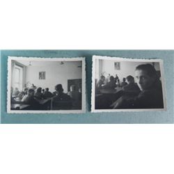 2 ORIGINAL PHOTOS OFNAZI CLASS ROOM WITH TEACHER/PUPILS