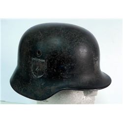 WWII Early SS Helmet w/ Liner No Strap 3 Insignia