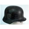Image 1 : WWII Early SS Helmet w/ Liner No Strap 3 Insignia
