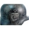 Image 2 : WWII Early SS Helmet w/ Liner No Strap 3 Insignia