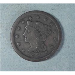 Large Cent - Coronet Type 1851