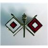 Image 1 : US WWII SIGNAL CORPS ENAMEL/GILT INSIGNIA