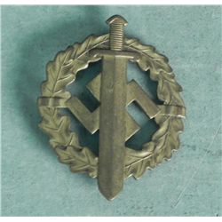 NAZI SA/STORMTROOPERS SPORTS BADGE-NUMBERED ORIGINAL
